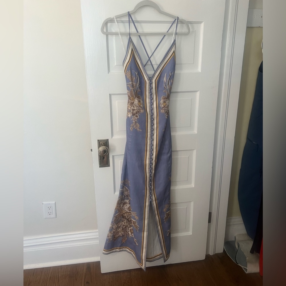 Zimmermann Ottie Floral Linen Dress - never worn!